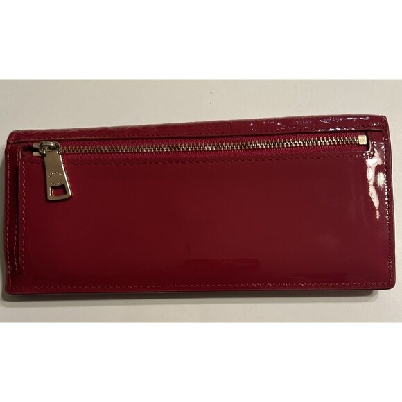 Coach Red patent Leather Logo Wallet 52458 - Picture 3 of 9